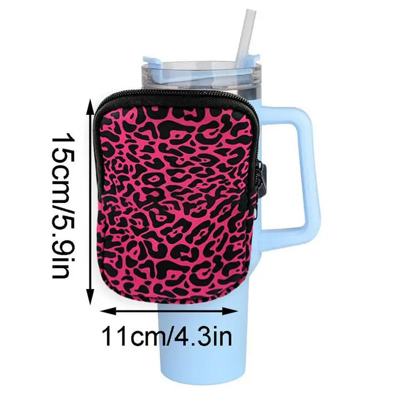 Water Cup Purse Bag Small Gym Water Cup Pouch Sports Arm Bag Bottle Coin Purse For Outdoor Sports Securely Holds Keys Cards