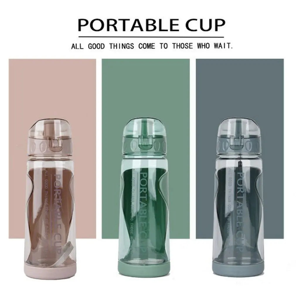 Outdoor Sports Water Bottles 700ML Gym Leak-proof Drop-proof Portable Shaker Mug Outdoor Travel Kettle Drink Water Bottle