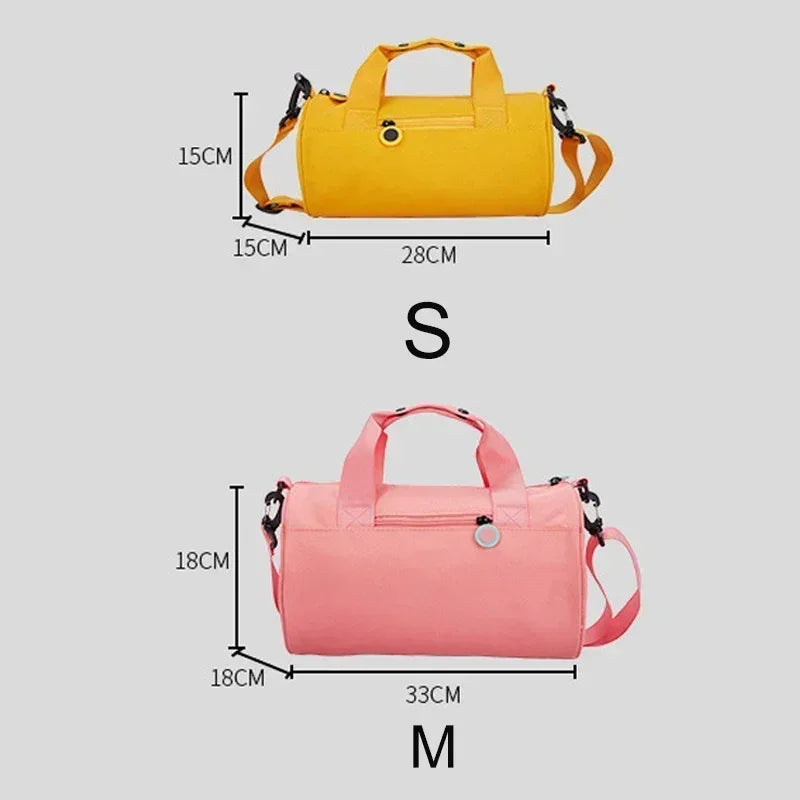 Gym Bags Lightweight One Shoulder Travel Sports Girl Dance Weekend Nylon Child Swimming Handbag Fitness