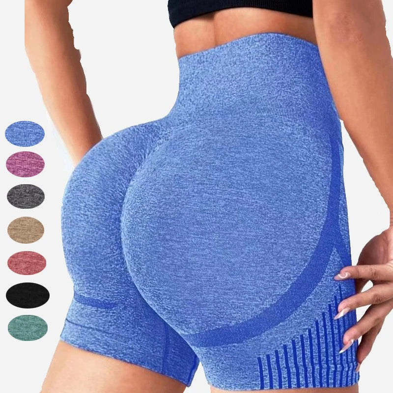 Women Yoga Shorts High Waist Workout Shorts Fitness Yoga Lift Butt Fitness Ladies Yoga Gym Running Short Pants Sportswear