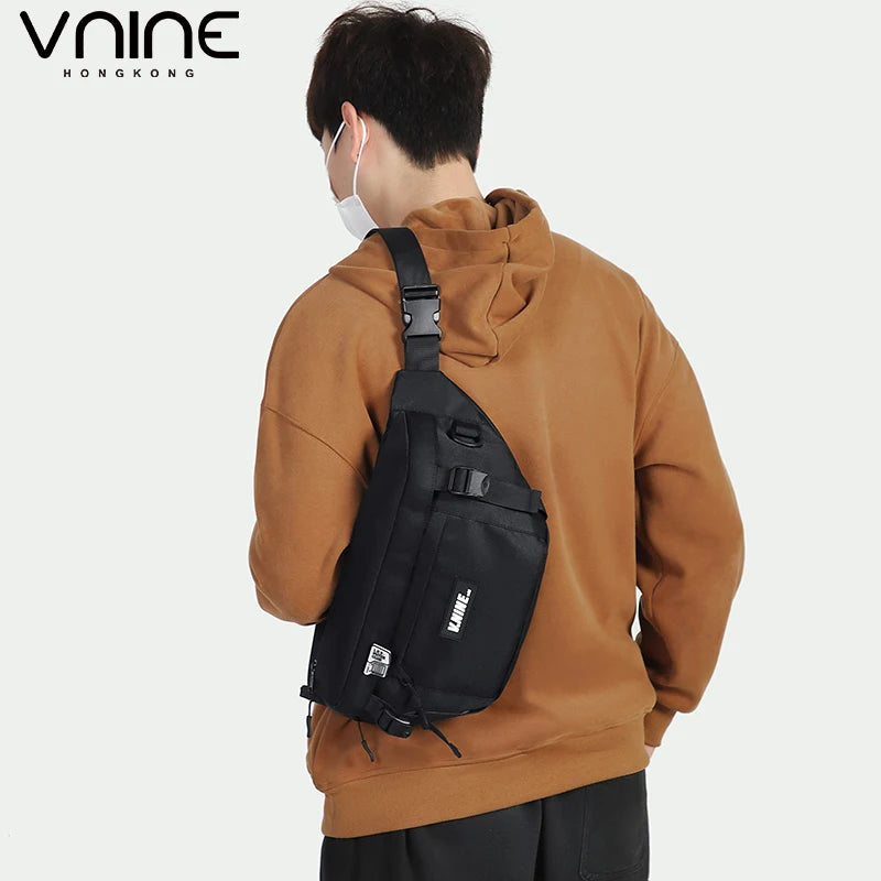 VNINE Men's and Women's Youth Fashion Crossbody Bag Ultra Light Commuting Large Capacity Storage Bag Versatile Casual