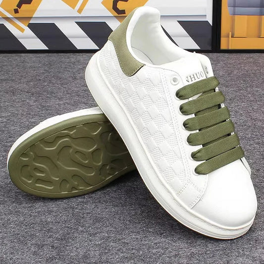 Fashionable white Women's sneakers sporty & casual.