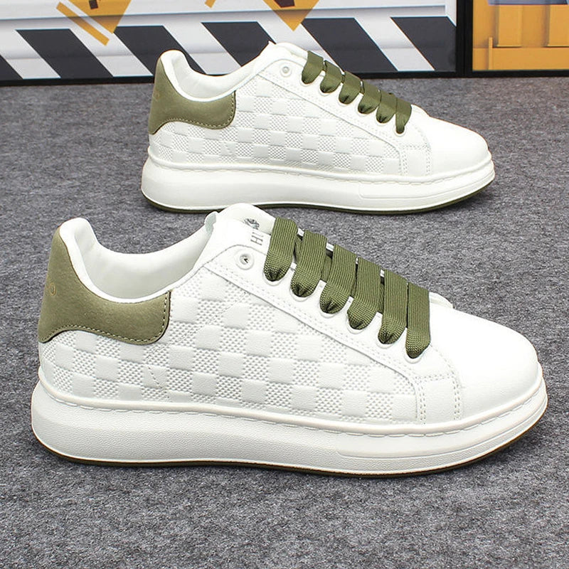 Fashionable white Women's sneakers sporty & casual.