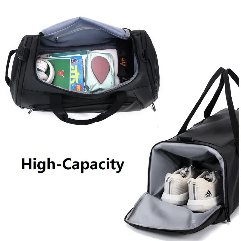 Large Capacity Gym Bag Waterproof Training Sports Duffel Bags Men Women Dry Wet Separation Yoga Bags Hand Business Travel Bag