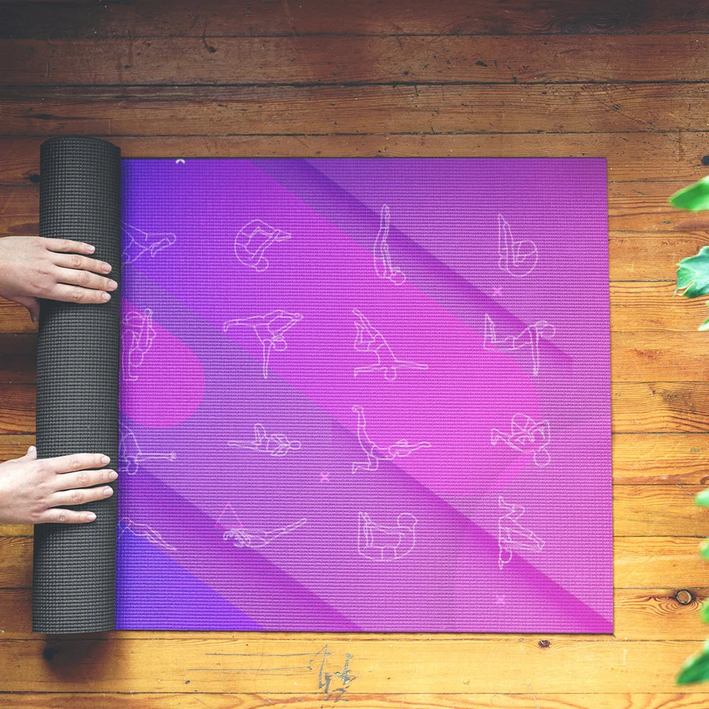 NEW Natural Rubber Yoga Mat Yoga Bag Elastic Band Printed Women High Quality Fitness Mats Pilates Gym Exercise 185*68CM 1.5MM