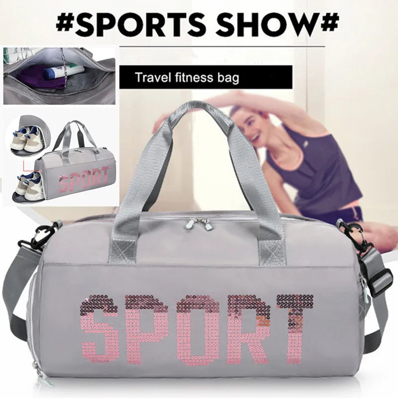 Sport Bags Men's Gym Women's Weekend Fitness Accessories YogaTraining Waterproof Luggage Swimming Handbag Travel Bolsas Female