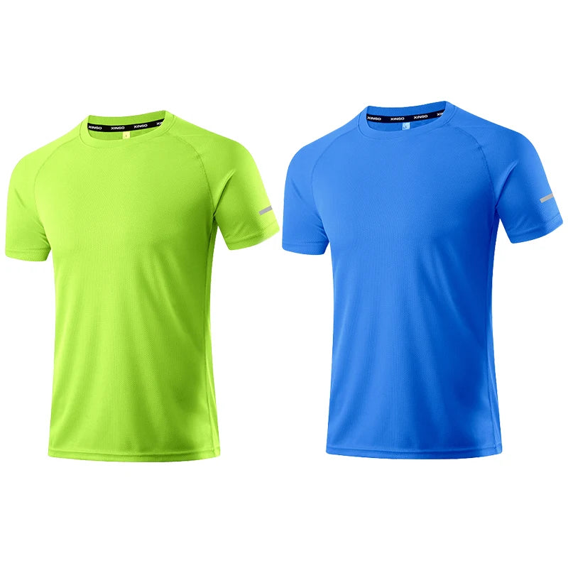 Quick Dry Men's T-shirt Athletic Wear Gym Male Camisetas Sportswear Compression Fitness Shirt Top Running Jersey Sport Clothing