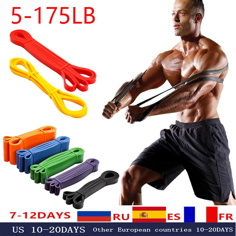 Resistance Band 20Cm Long Exercise Bands for Sports Pull Up Yoga Stretch Expander Loop Fitness Tape Training Elastic Rubber Gum