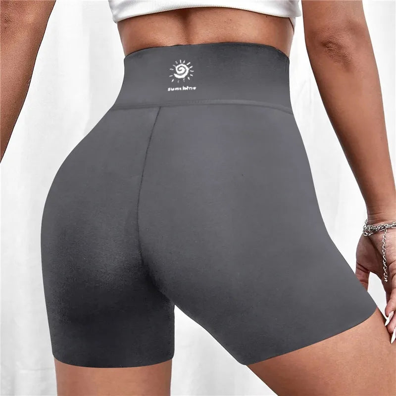 Women Seamless Yoga Shorts Spring Summer Hip Lifting Squat Proof High Elastic Fitness Legging Quick Drying Cycling Workout Tight