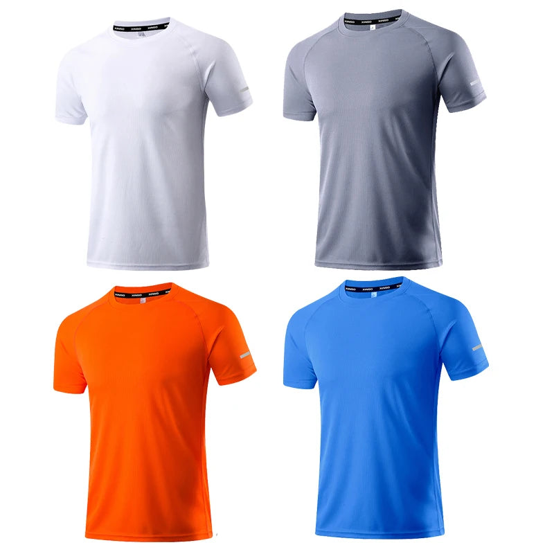 Quick Dry Men's T-shirt Athletic Wear Gym Male Camisetas Sportswear Compression Fitness Shirt Top Running Jersey Sport Clothing