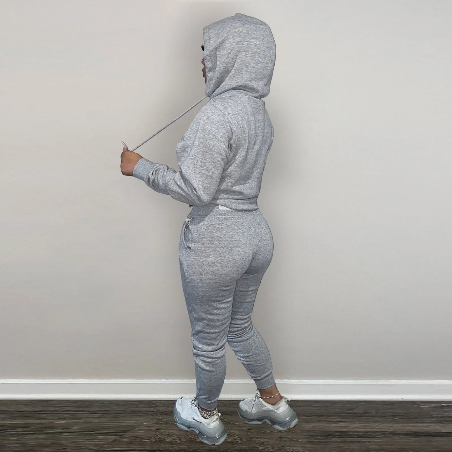 Thick Fleece Sweatpants & Hoodie Top Track Suit Women 2 Piece Jogging Set Outfits Jogger Sport Two Piece sweatsuit Set