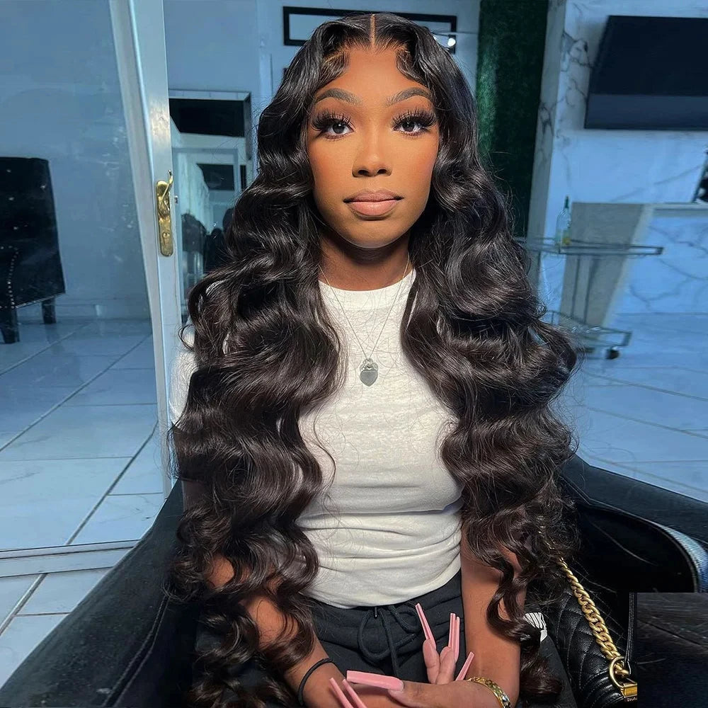 13x6 13x4 Lace Front Wigs Human Hair 28 inch Body Wave HD Transparent Lace Frontal Wig 200 Density human hair lace frontal wig