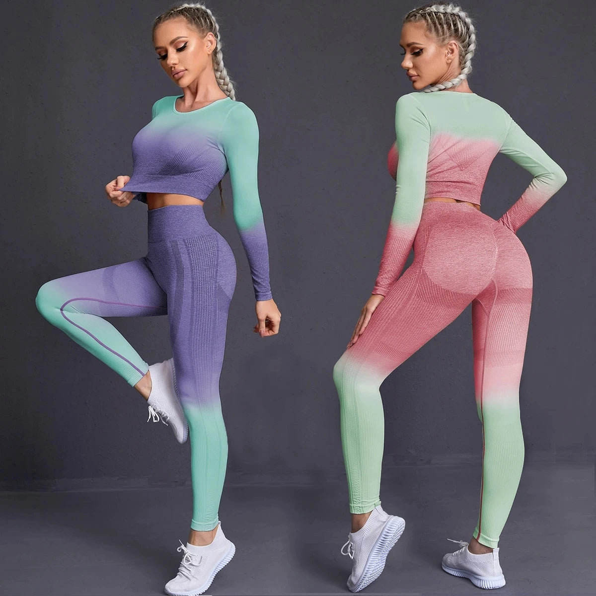 Yoga Set Gym Set Workout Clothes for Women Seamless Leggings Sports Bra Suit Female Clothing High Waist pants Women Tracksuit