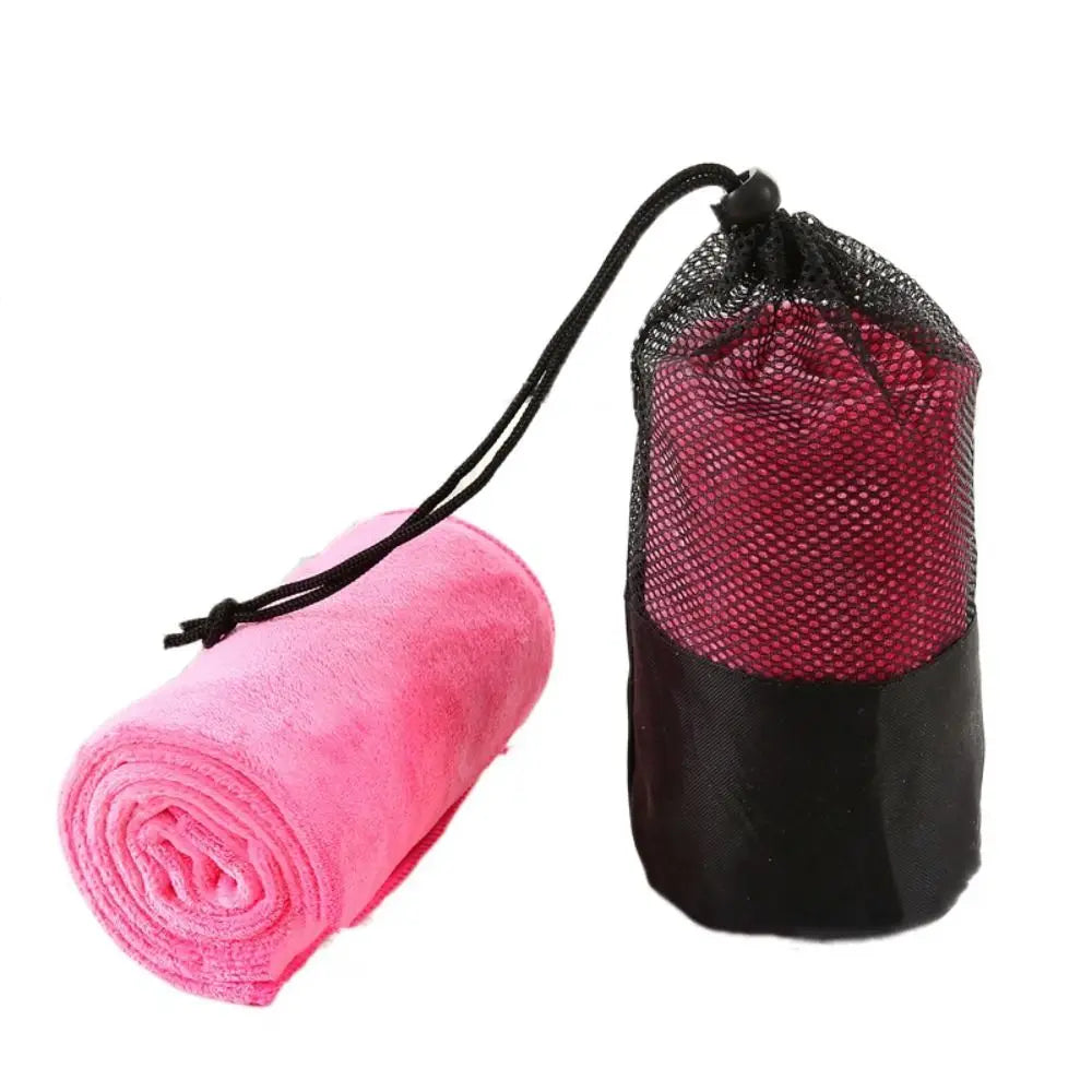 Fitness Equipment With Bundle Pocket Sports Towel Quick-Drying Storage Bag Gym Towel Soft Wiping Sweat Swimming Towel Cycling