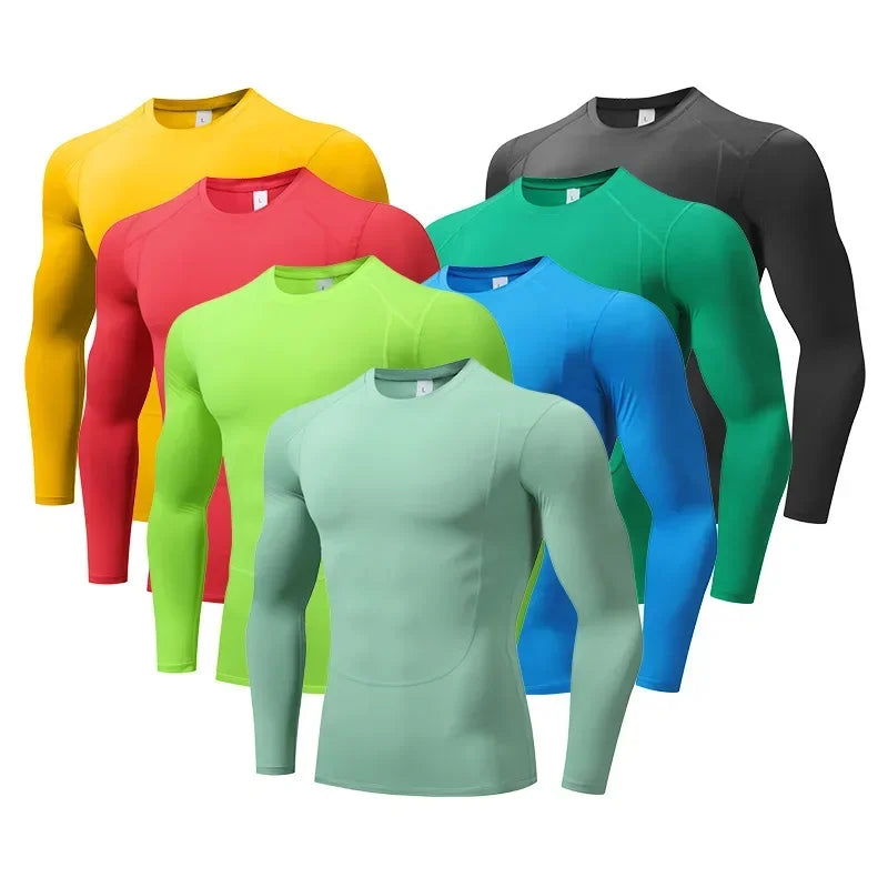 Men & Women Compression Running Long Base Tight T Shirt Fitness Sport Basketball Football Skiing Training Gym Bottom Clothes H02