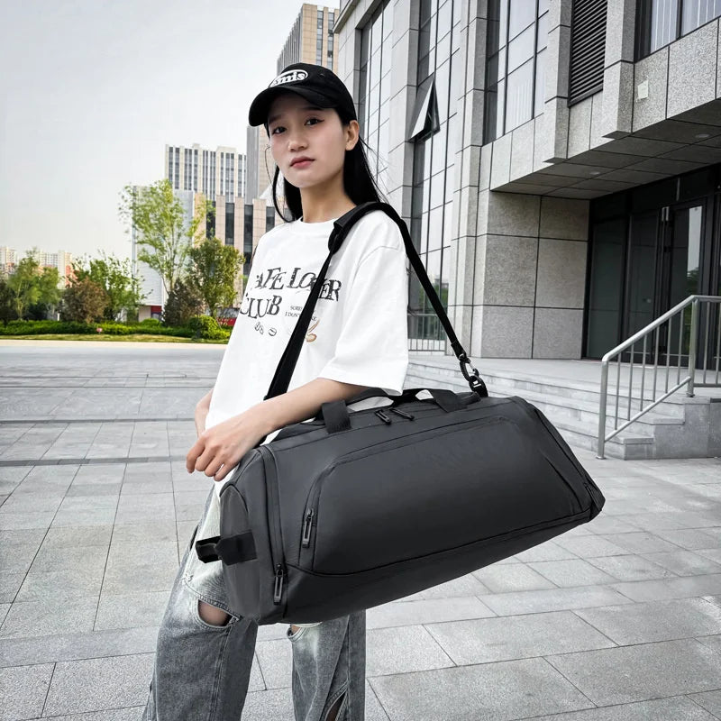 Large Capacity Gym Bag Waterproof Training Sports Duffel Bags Men Women Dry Wet Separation Yoga Bags Hand Business Travel Bag