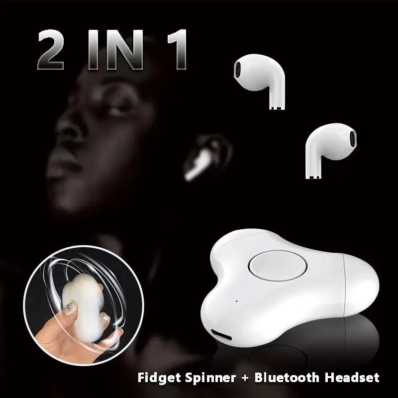 Multifunctional Fidget Spinner Bluetooth Headset Fidget Spinner In-Ear Wireless Headphones