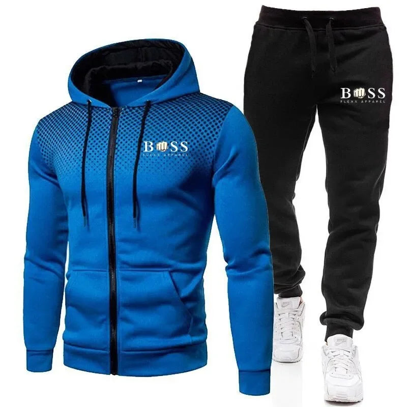 New Fashion Tracksuit For Men Hoodie Fitness Gym Clothing Men Running Set Sportswear Jogger Men'S Tracksuit Winter Suit Sports