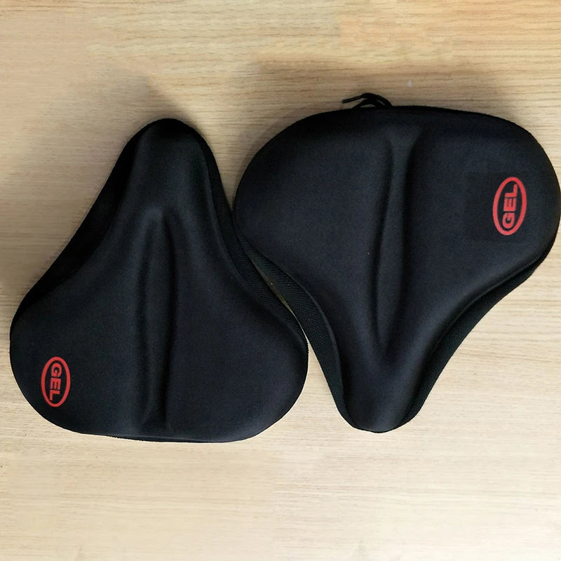 Increase and widen bicycle silicone cushion cover thickened mountain electric vehicle seat cover bicycle saddle cover