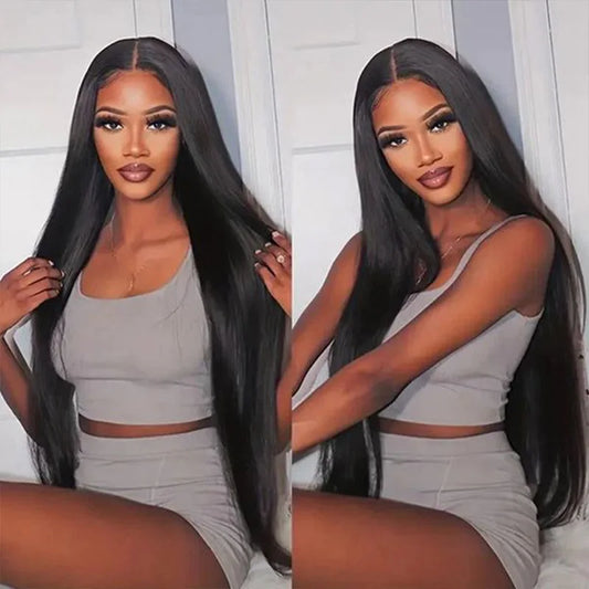 13x6 hd lace frontal human hair wig for women choice Transparent 40 inch lace front bone straight brazilian cheap wigs on sale