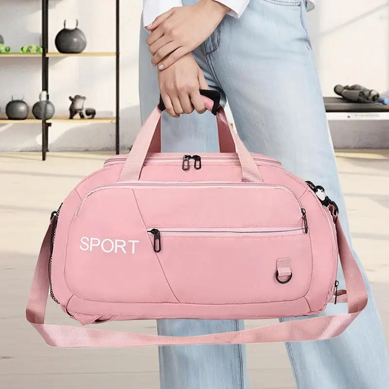 Gym Bag Travel Bag Sports Tote Gym Bag Sports Duffle Bag With Multiple Pockets Waterproof For Outdoor Activities Water Bottles