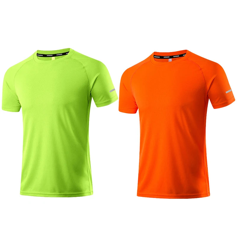 Quick Dry Men's T-shirt Athletic Wear Gym Male Camisetas Sportswear Compression Fitness Shirt Top Running Jersey Sport Clothing