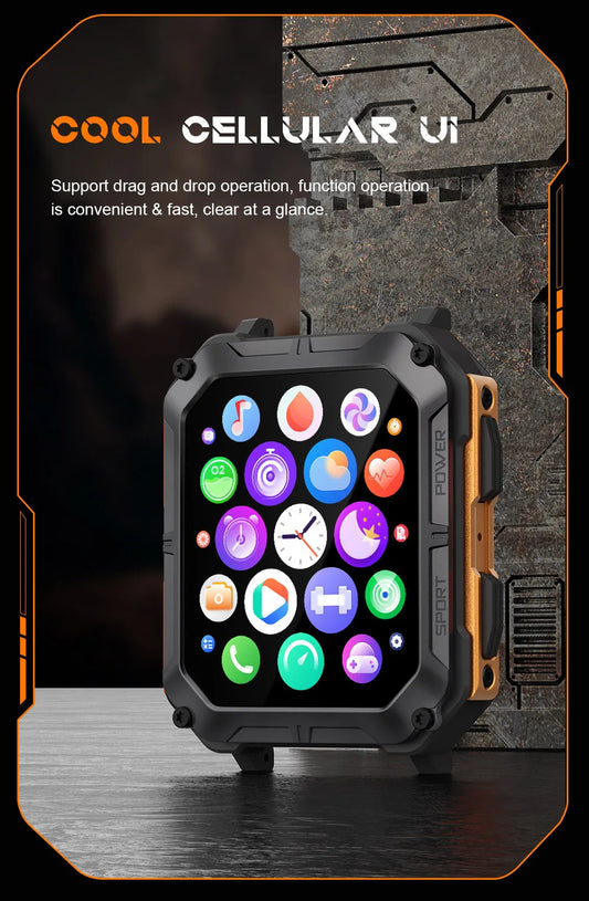 2024 New up Smart Watch Bluetooth call blood pressure detection IP68 waterproof Men sports Smartwatch For OPPO Find X5 Cubot HTC