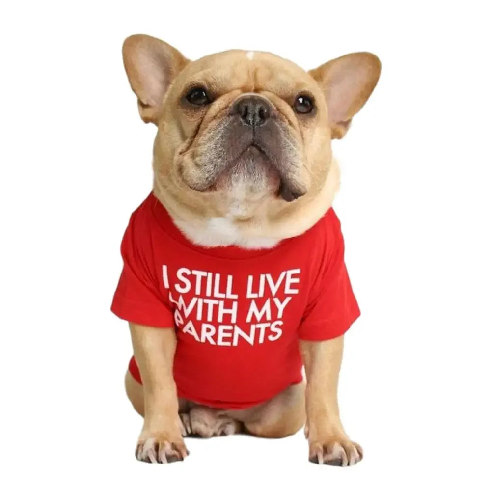 Printed Dog Shirts for French Bulldog Chihuahua Pet Clothes New Summer Breathable T Shirt