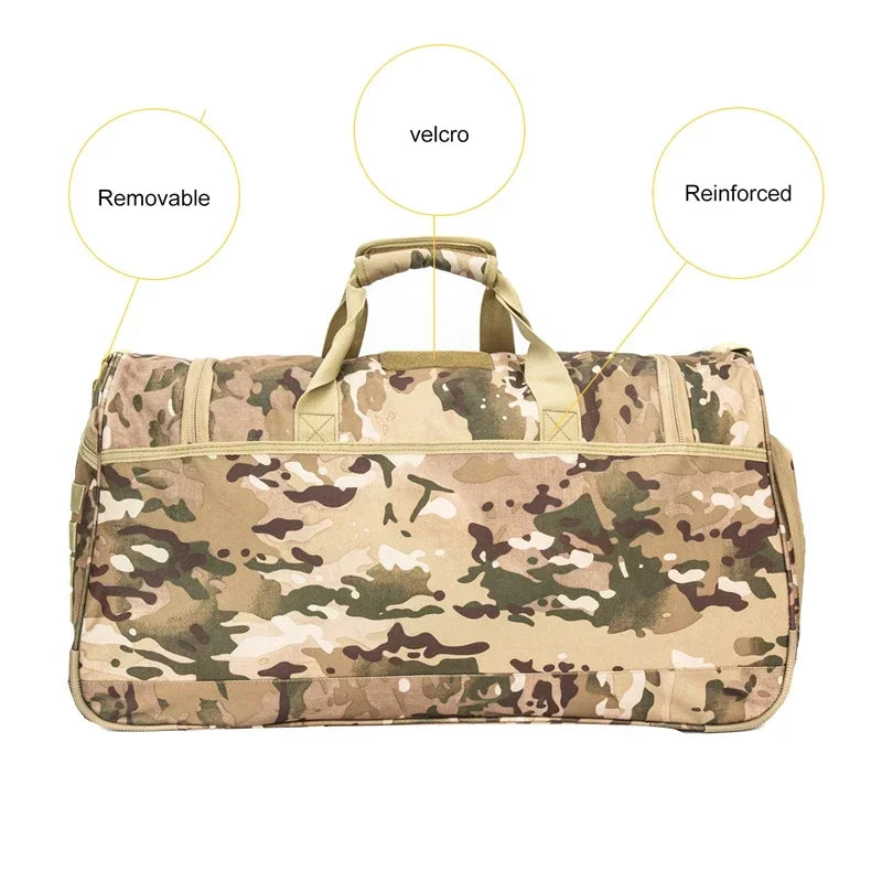 Travel Duffel camping Tote Bags for Sport Fishing Gym Golf Bag Large Capacity Luggage Bags Training Tactical Traveling bag