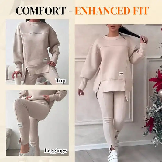 Women's 2 Piece Sweater Leggings Set Pullover Sweatshirt Jogger Sweatpants Tracksuit Casual Outfits