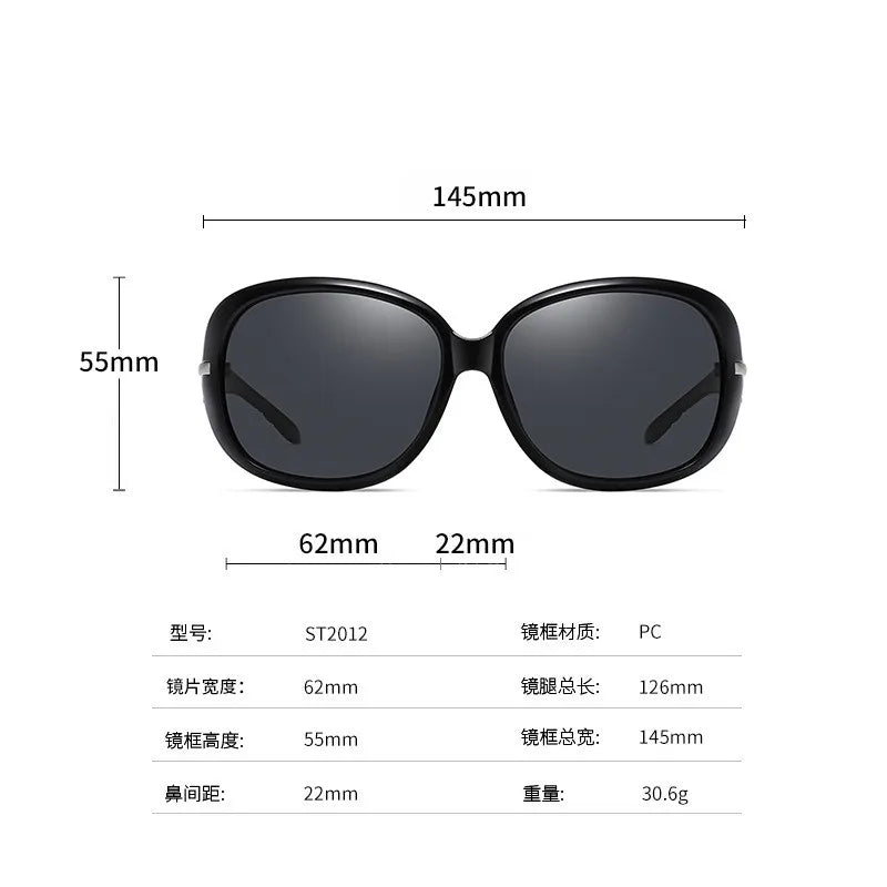 Women's Polarized Sunglasses UV400 Retro Diamond Butterfly Frame Eyewear Fashion Wear Sunscreen Glasses Traveling Ladies Sunglass