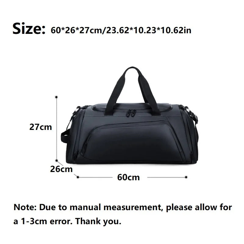 Large Capacity Gym Bag Waterproof Training Sports Duffel Bags Men Women Dry Wet Separation Yoga Bags Hand Business Travel Bag