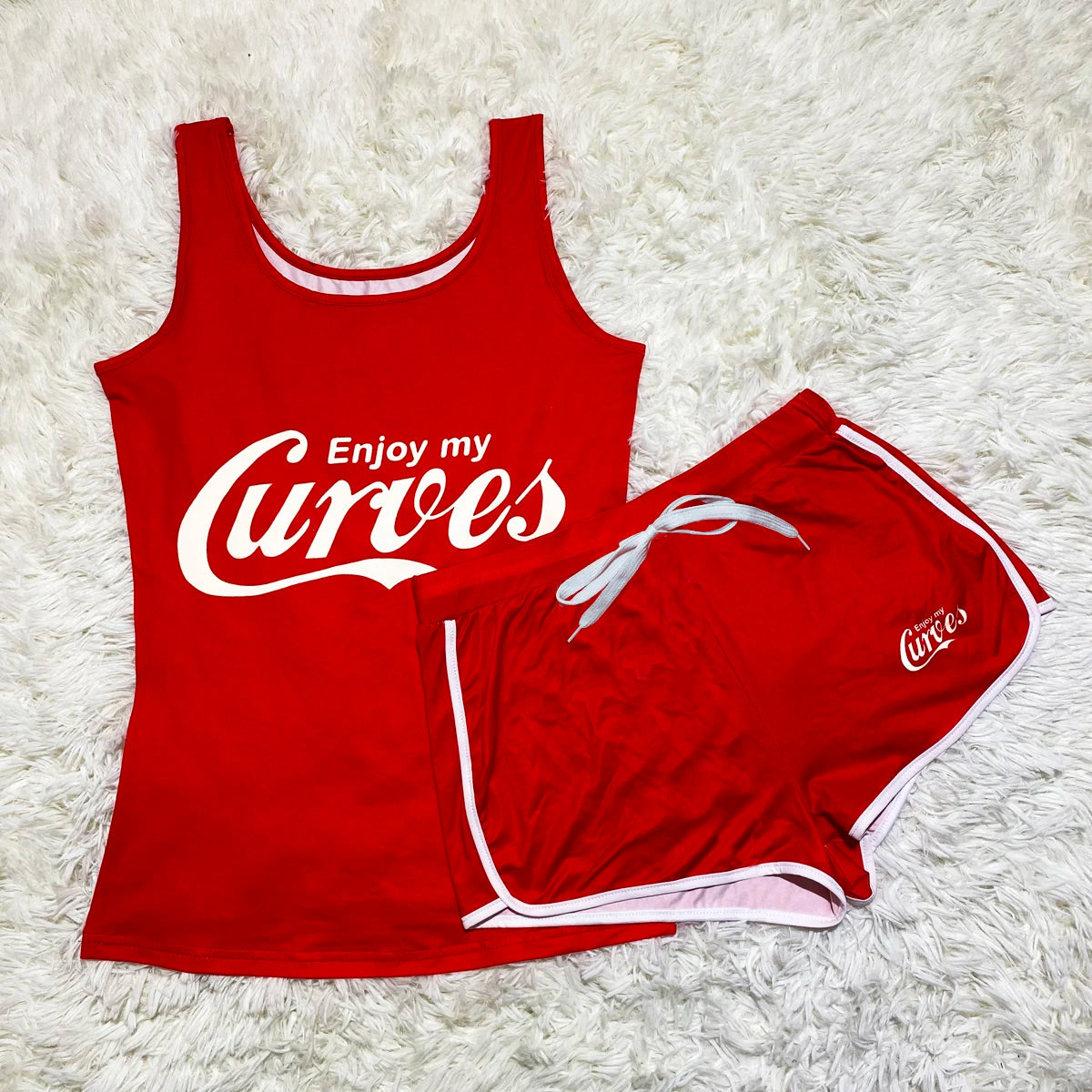 2024 Short Sets 2 piece sets women outfit juicy Tank Top+Shorts matching sets Summer Clothes Sports Fitness Workout Tracksuits