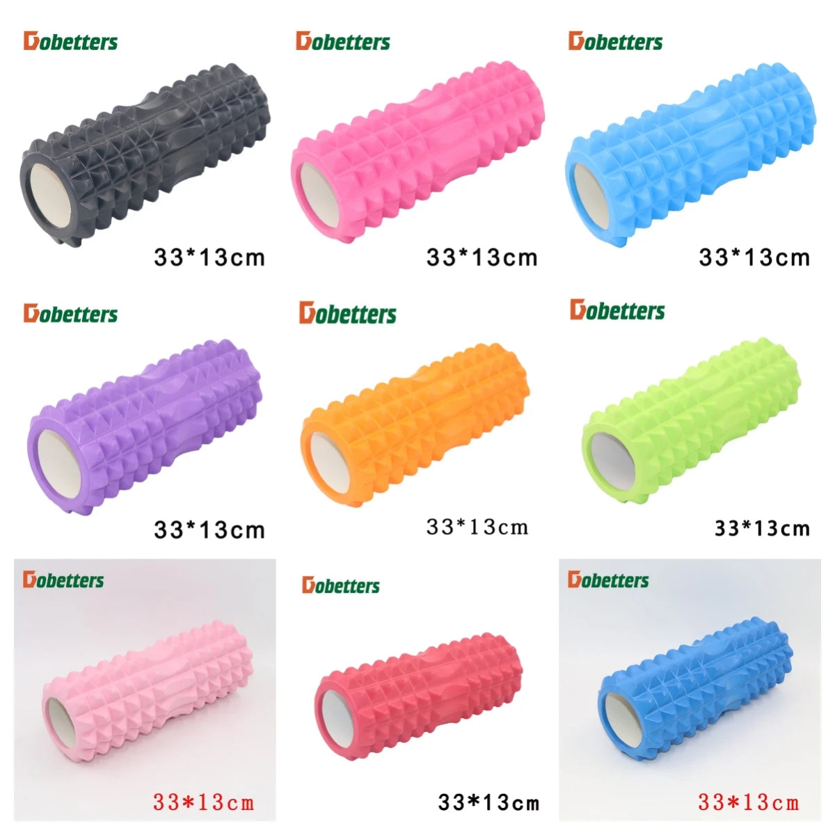 33*13cm  Yoga Column Roller Gym Fitness Pilates Foam Roller Exercise Back Massage Roller Home Fitness Equipment