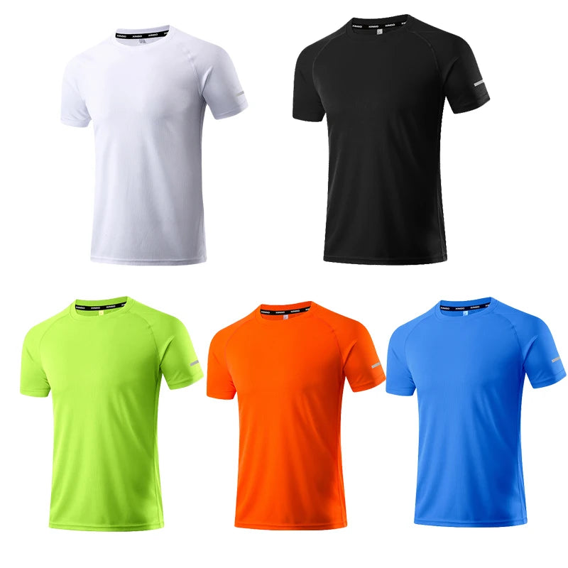 Quick Dry Men's T-shirt Athletic Wear Gym Male Camisetas Sportswear Compression Fitness Shirt Top Running Jersey Sport Clothing