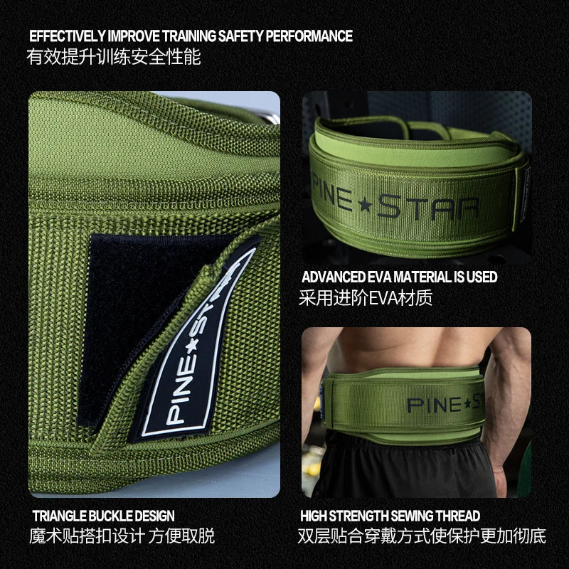 EVA Fitness Belt For Men Professional Sports Equipment Training Waist Squat Hard Pull Power Lift Weight Belt Back Support Belt