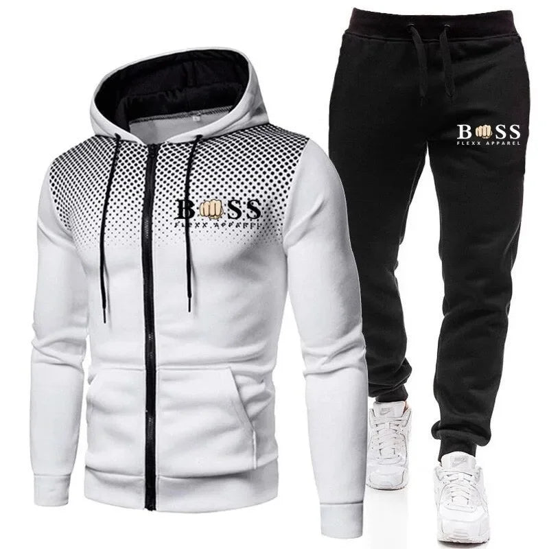 New Fashion Tracksuit For Men Hoodie Fitness Gym Clothing Men Running Set Sportswear Jogger Men'S Tracksuit Winter Suit Sports