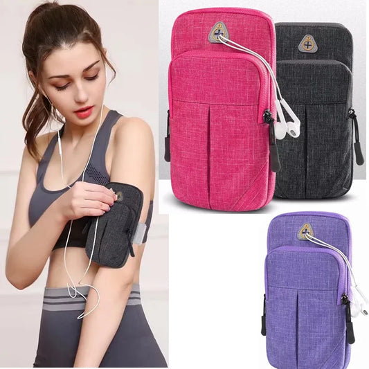 6.7" Universal outdoor wrist arm bag Gym Sport waterproof Armband for Accessories Running for iPhone 14 15 for samsung s24 plus