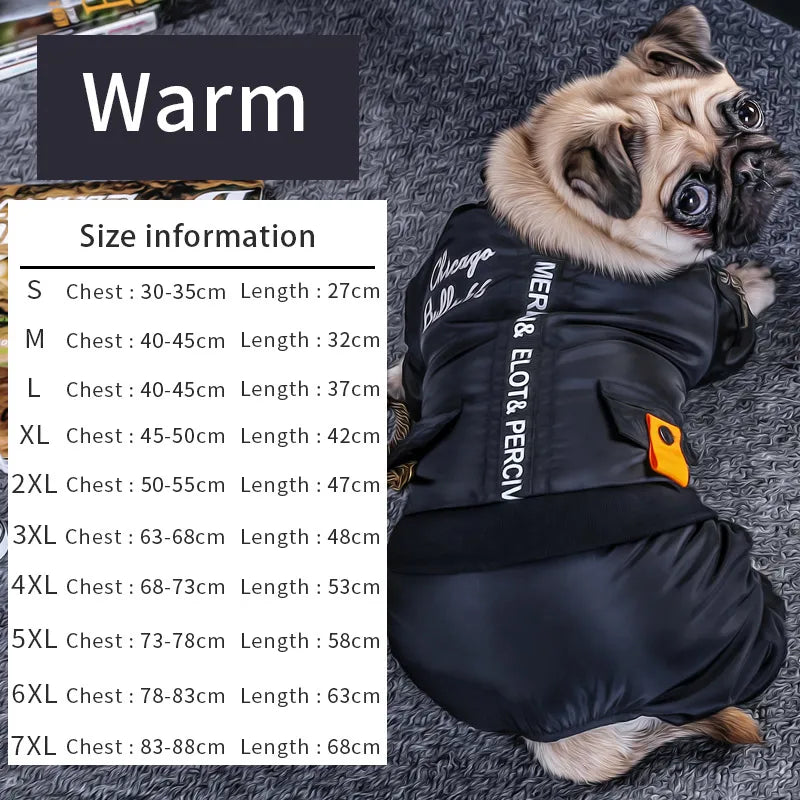 HOOPET Little and Large Dog Jumpsuit Clothes Warm Hoodie Waterproof Pet Coat Winter Jacket For Small Medium Big dogs