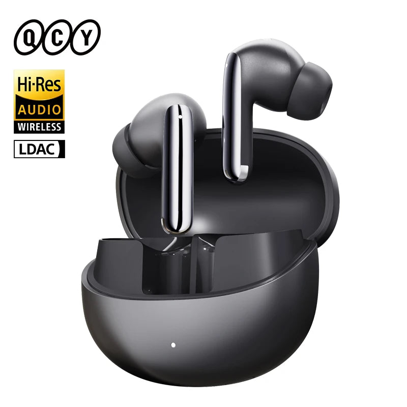 QCY MeloBuds Pro ANC Bluetooth 5.3 Earphones Wireless 46dB Hybrid ANC Hi-Res LDAC Earbuds 6 Mic Headphones 34H in-Ear Detection