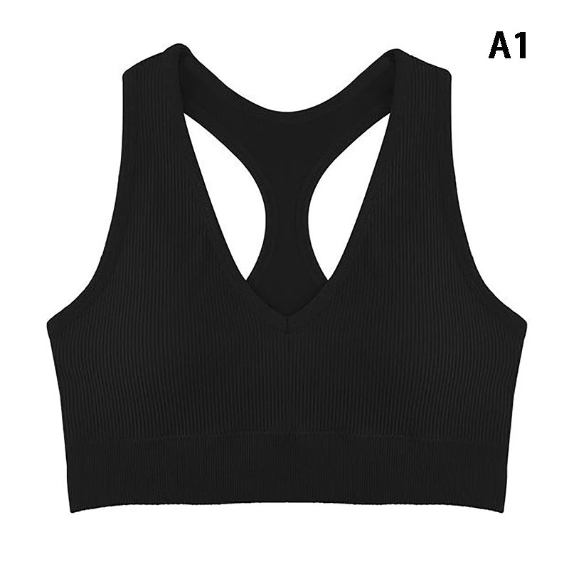 Women Sports Bra Top Push Up Fitness Yoga Bra Underwear Sport Tops For Women Breathable Running Vest Gym Wear