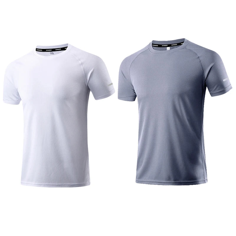 Quick Dry Men's T-shirt Athletic Wear Gym Male Camisetas Sportswear Compression Fitness Shirt Top Running Jersey Sport Clothing