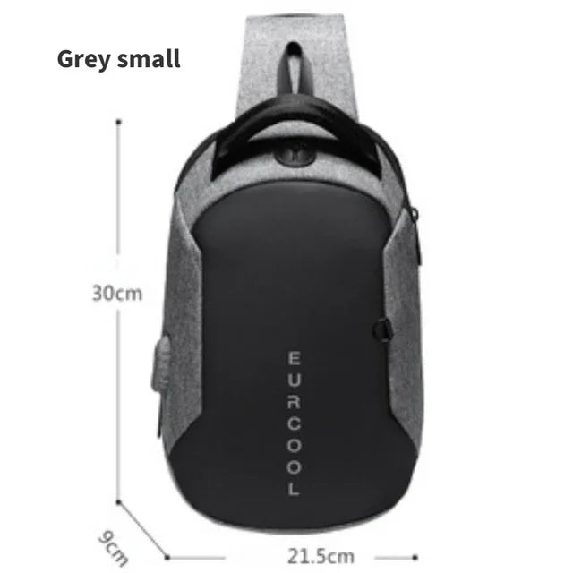 Mark Ryden Men shoulder bag fashion outdoor chest bag portable messenger bag breathable honeycomb back light