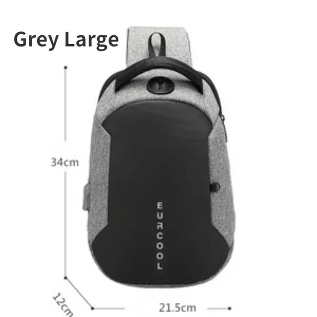 Mark Ryden Men shoulder bag fashion outdoor chest bag portable messenger bag breathable honeycomb back light