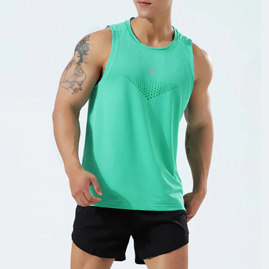 (M-3XL)Men Quick Dry Running Sport Vest Loose Fit Basketball Vest Plus Size Gym Singlets Fitness Tops Workout Sleeveless Shirt