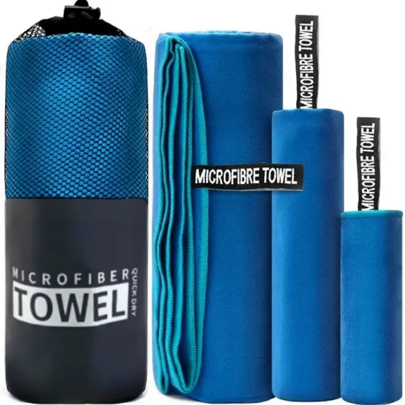 Quick-Drying Sports Towel 40x80CM Blue Grey Green Gym Fitness Camping Running Beach Washcloth Towels With Storage Bag