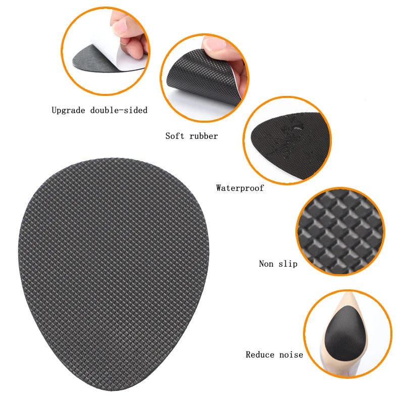 Non-Slip Repair Soles Shoe Sole Stickers For Women High Heel Adhesive Self-Adhesive Bottom Sheet Protector Rubber Cushion Insole