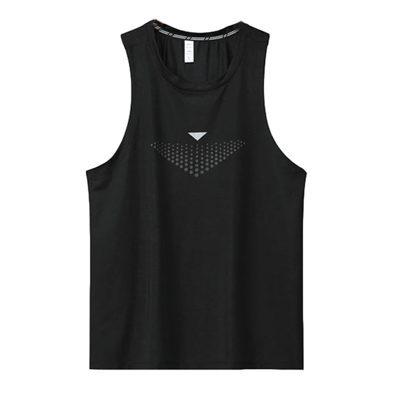 (M-3XL)Men Quick Dry Running Sport Vest Loose Fit Basketball Vest Plus Size Gym Singlets Fitness Tops Workout Sleeveless Shirt