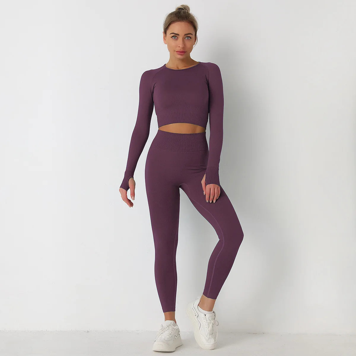 2pcs Seamless Yoga Set Women Gym Clothes Sportswear Yoga Suits for Fitness Gym Set Underwear Tracksuits Leggings Sports Shirt