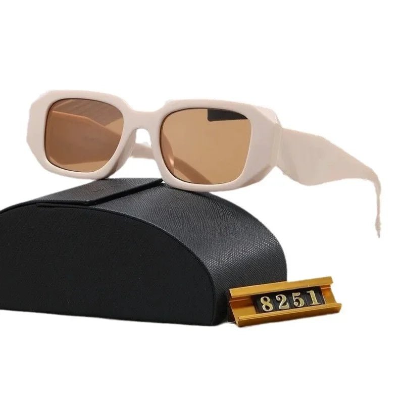 European and American P Polygon Senior Sunglasses Women Senior Sense Ins Personality Fashion Big Glasses Men 2024